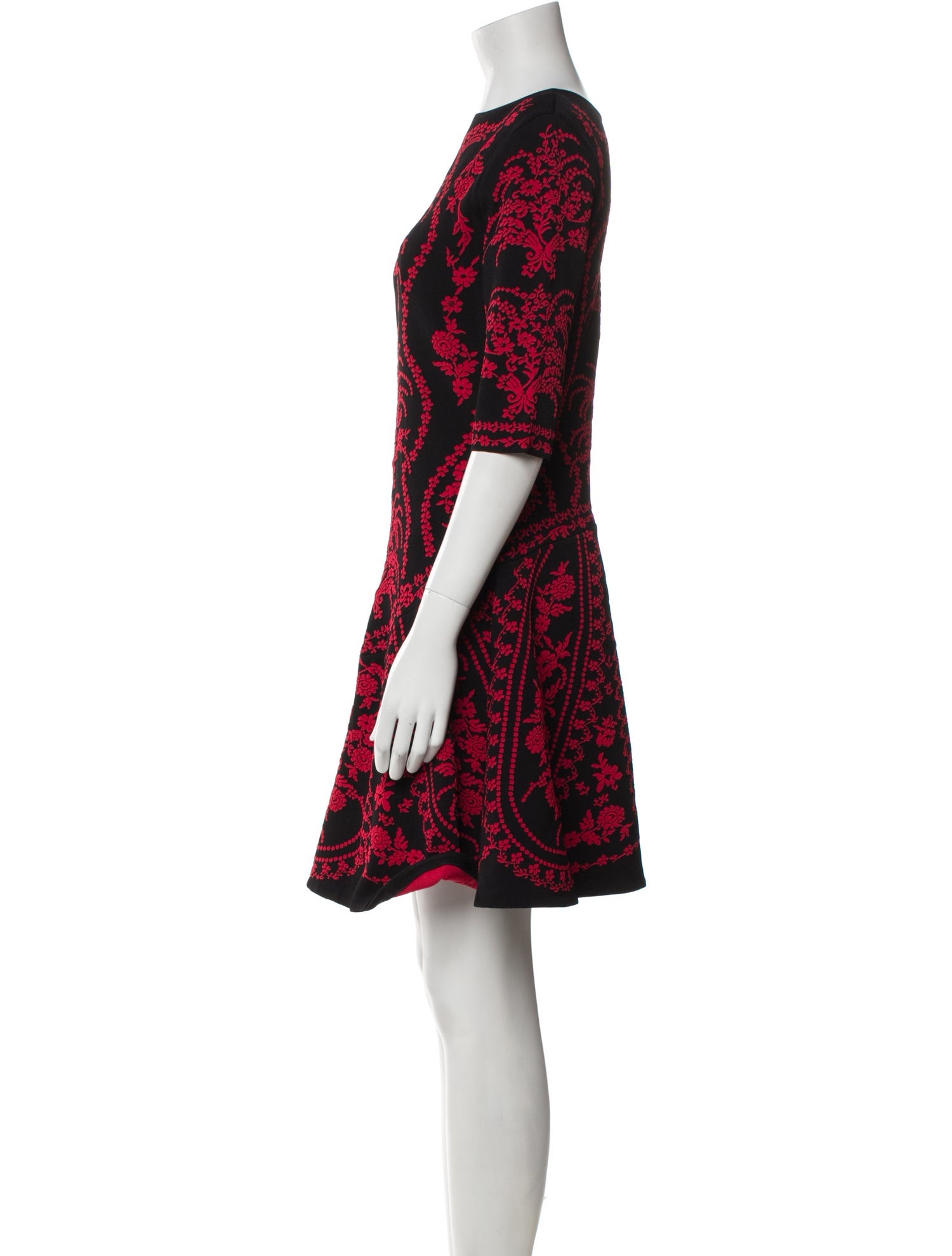 Oscar de la Renta Printed Mini Dress