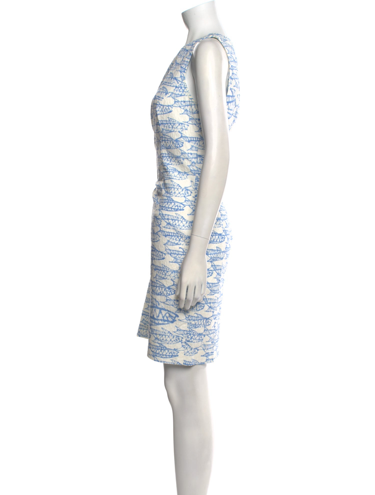 Oscar de la Renta Printed Knee-Length Dress