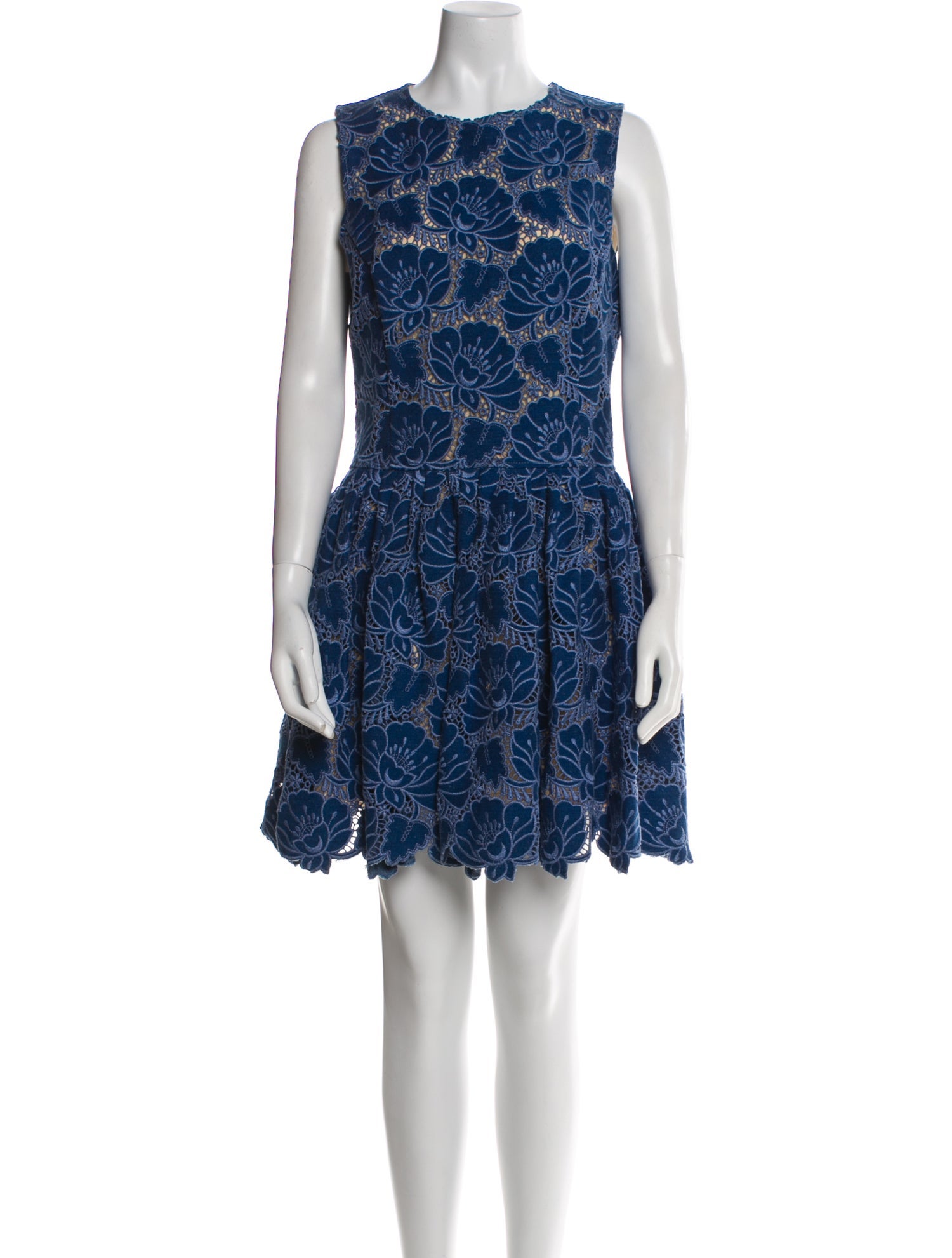 Oscar de la Renta Lace Pattern Mini Dress w/ Tags