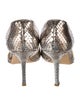 Oscar de la Renta Python Animal Print D'Orsay Pumps