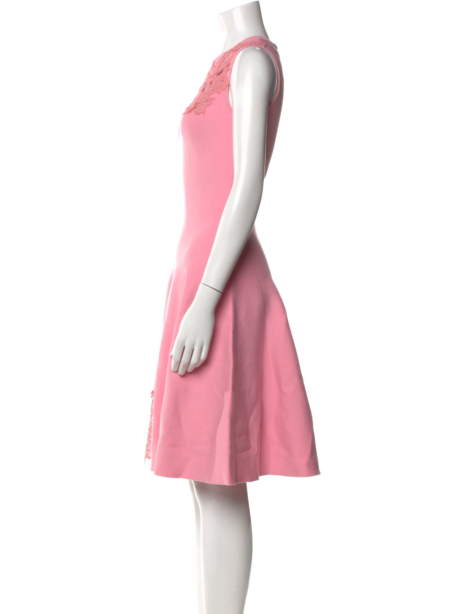 Oscar de la Renta Crew Neck Knee-Length Dress w/ Tags