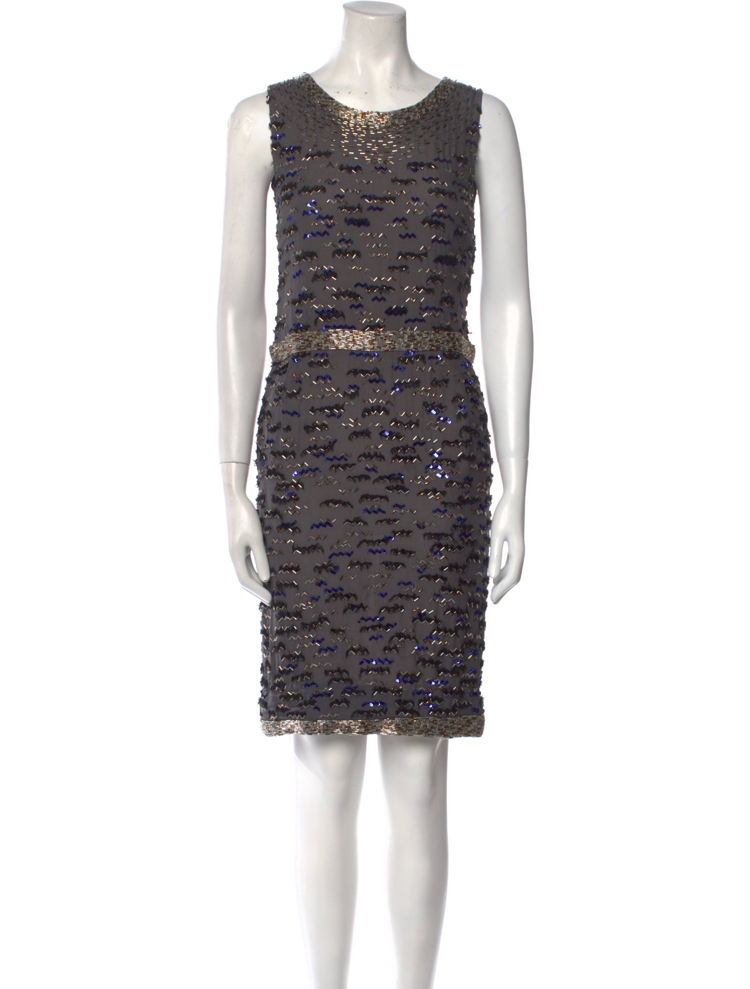 Oscar de la Renta Silk Knee-Length Dress
