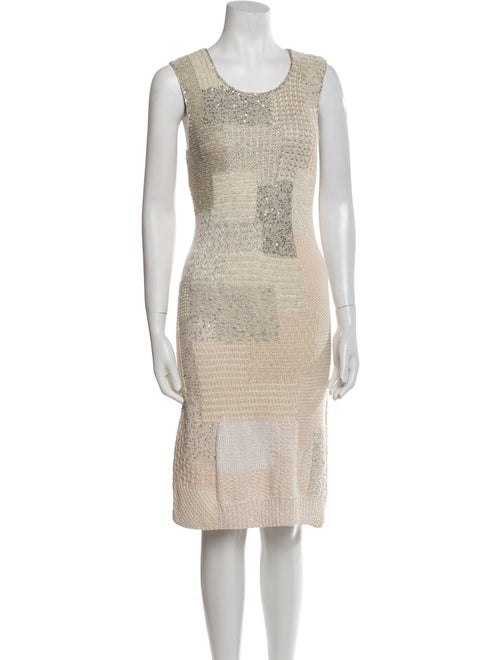 Oscar de la Renta Wool Knee-Length Dress