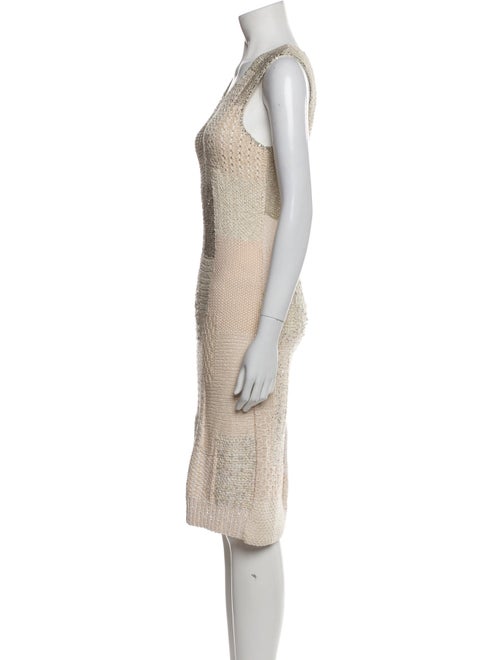 Oscar de la Renta Wool Knee-Length Dress
