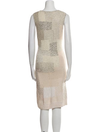 Oscar de la Renta Wool Knee-Length Dress