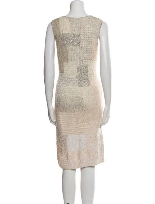 Oscar de la Renta Wool Knee-Length Dress