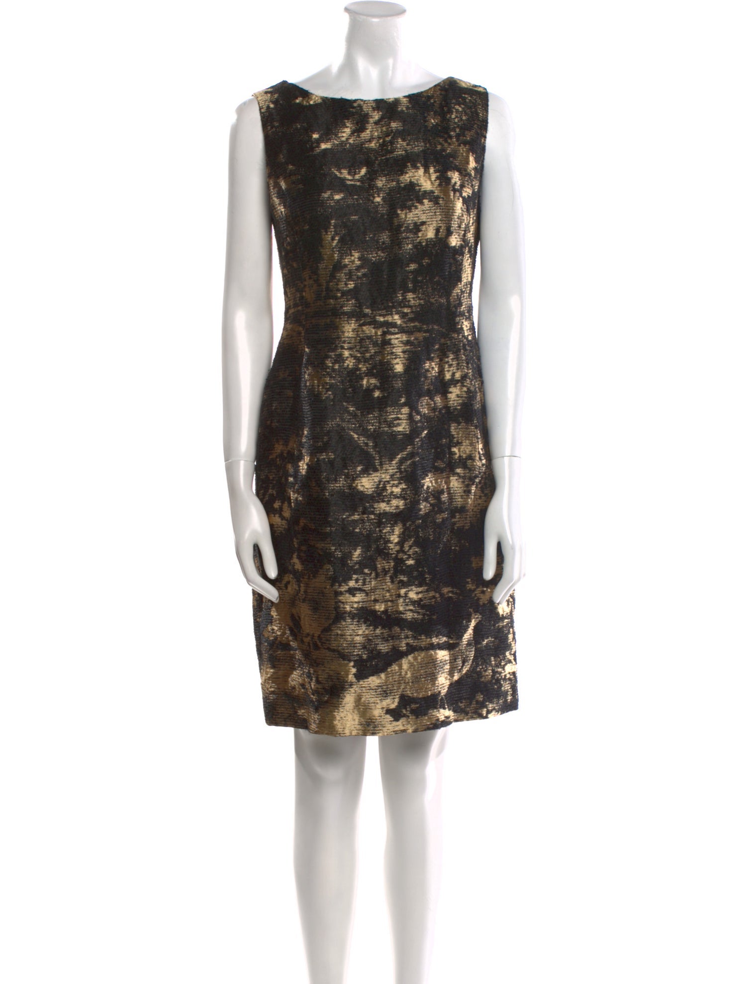 Oscar de la Renta Printed Knee-Length Dress