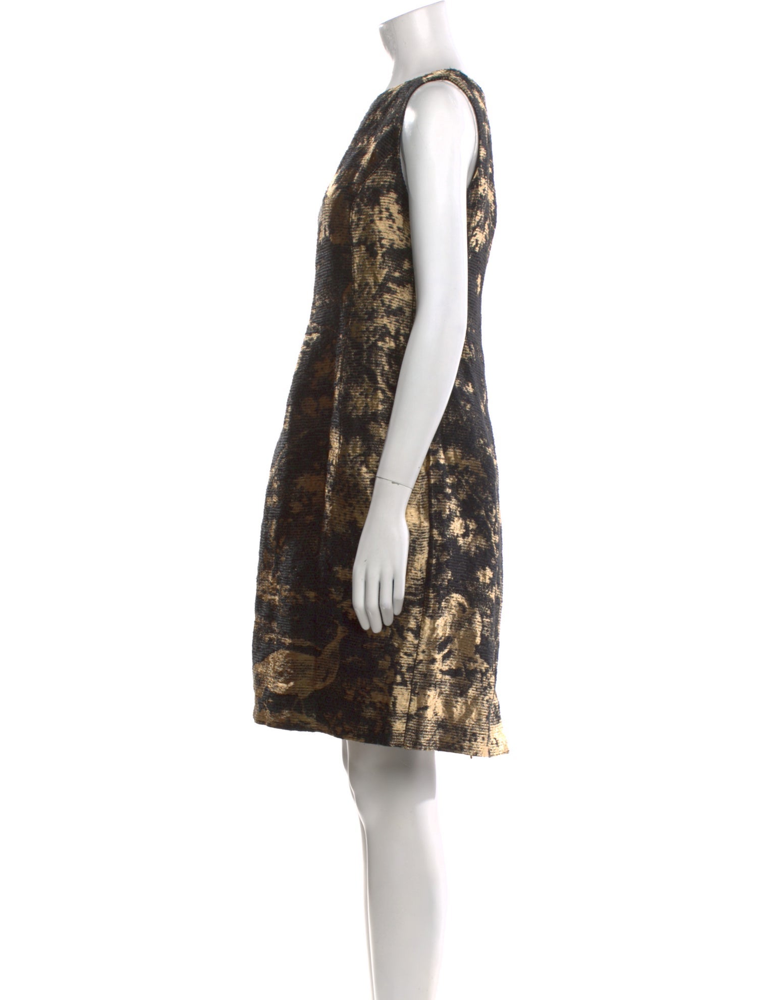 Oscar de la Renta Printed Knee-Length Dress