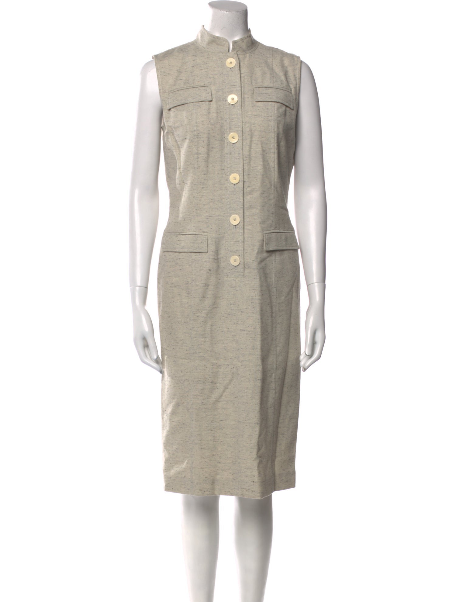 Oscar de la Renta Wool Knee-Length Dress