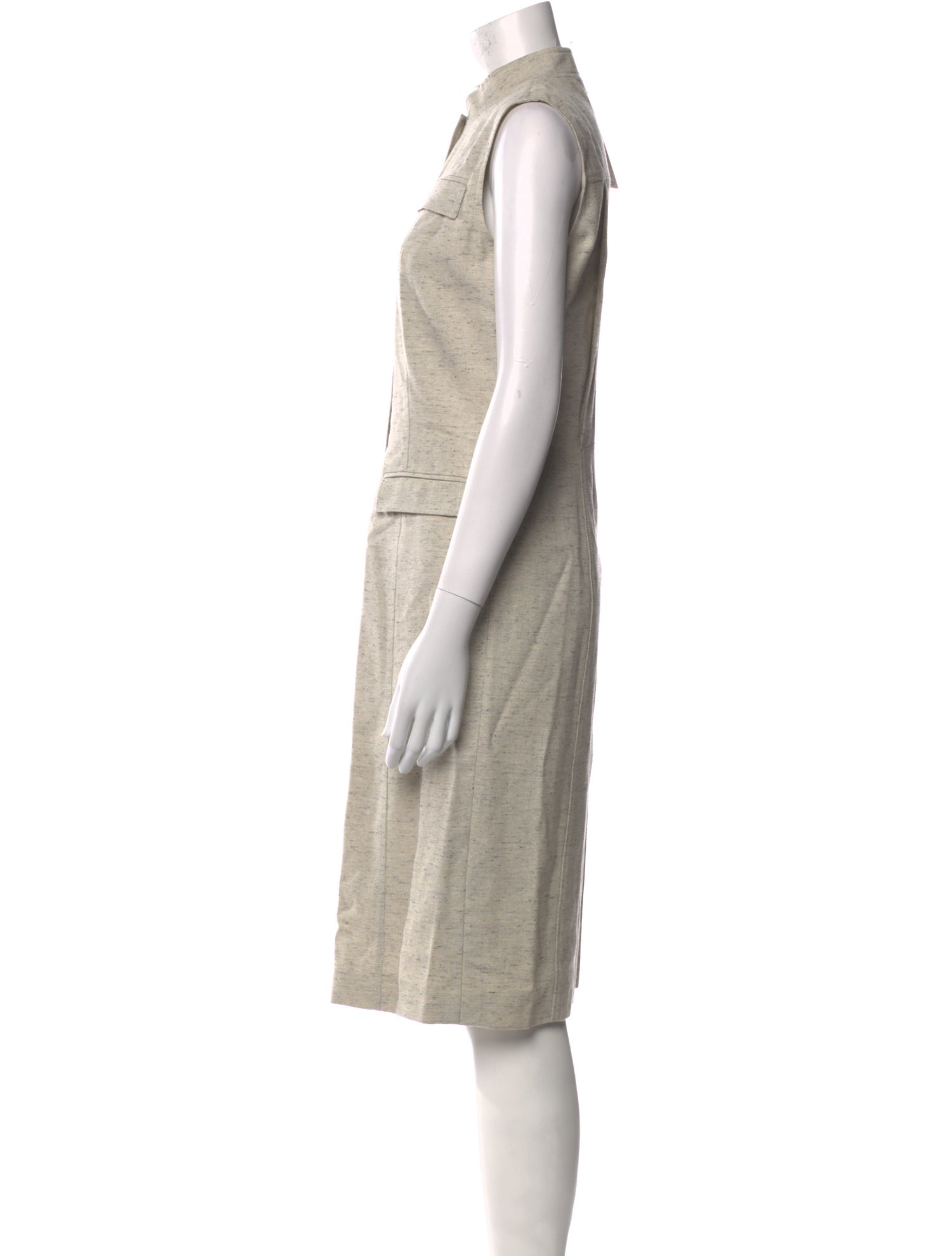 Oscar de la Renta Wool Knee-Length Dress