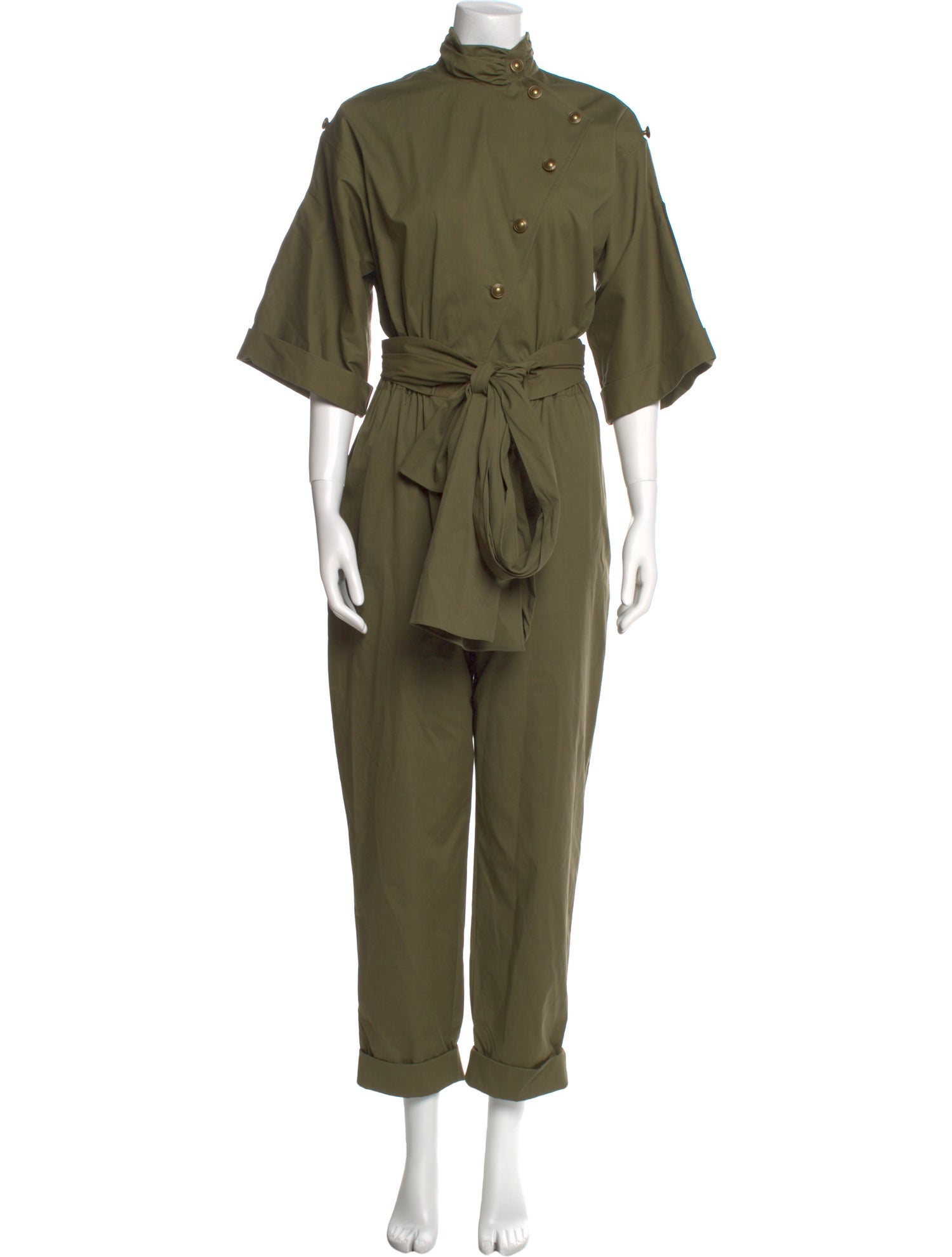 Oscar de la Renta Mock Neck Jumpsuit