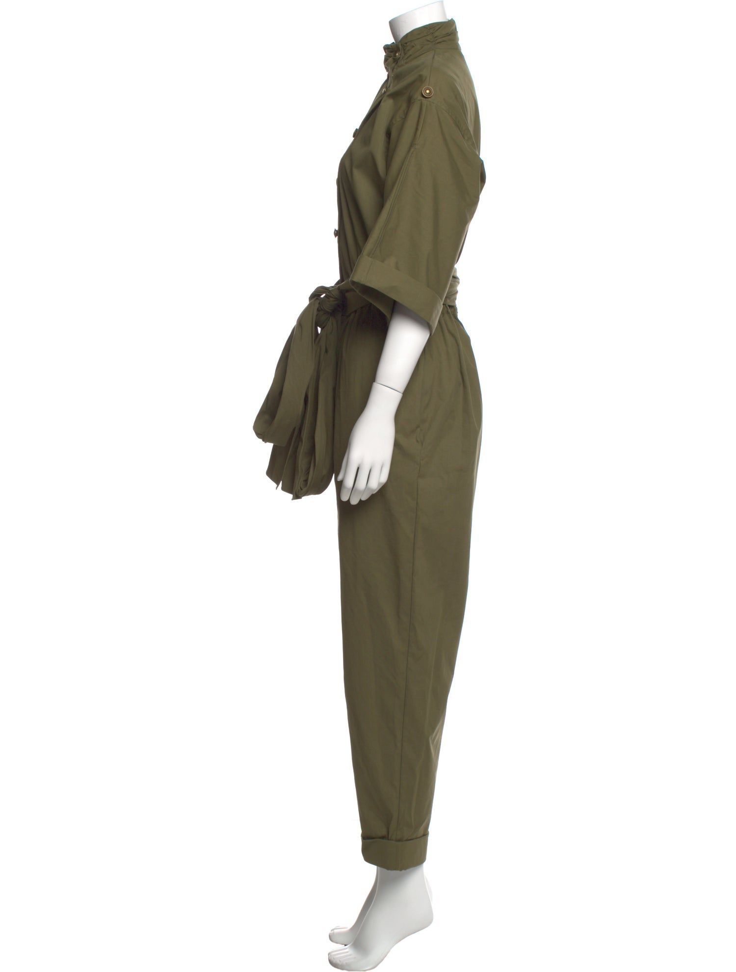 Oscar de la Renta Mock Neck Jumpsuit