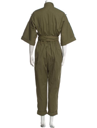 Oscar de la Renta Mock Neck Jumpsuit