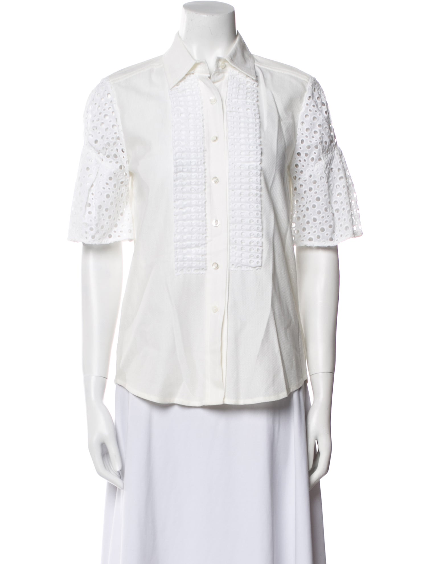 Oscar de la Renta 2008 7N712 Button-Up Top