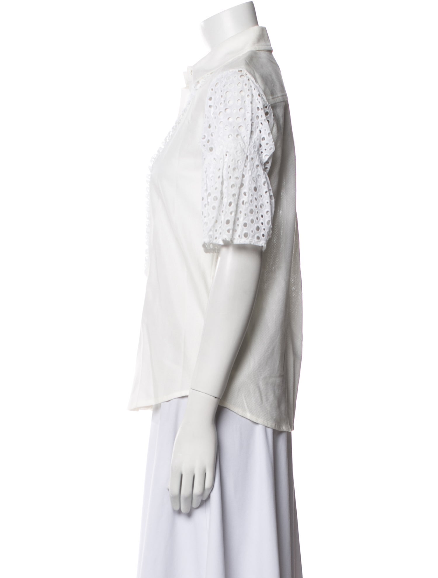 Oscar de la Renta 2008 7N712 Button-Up Top