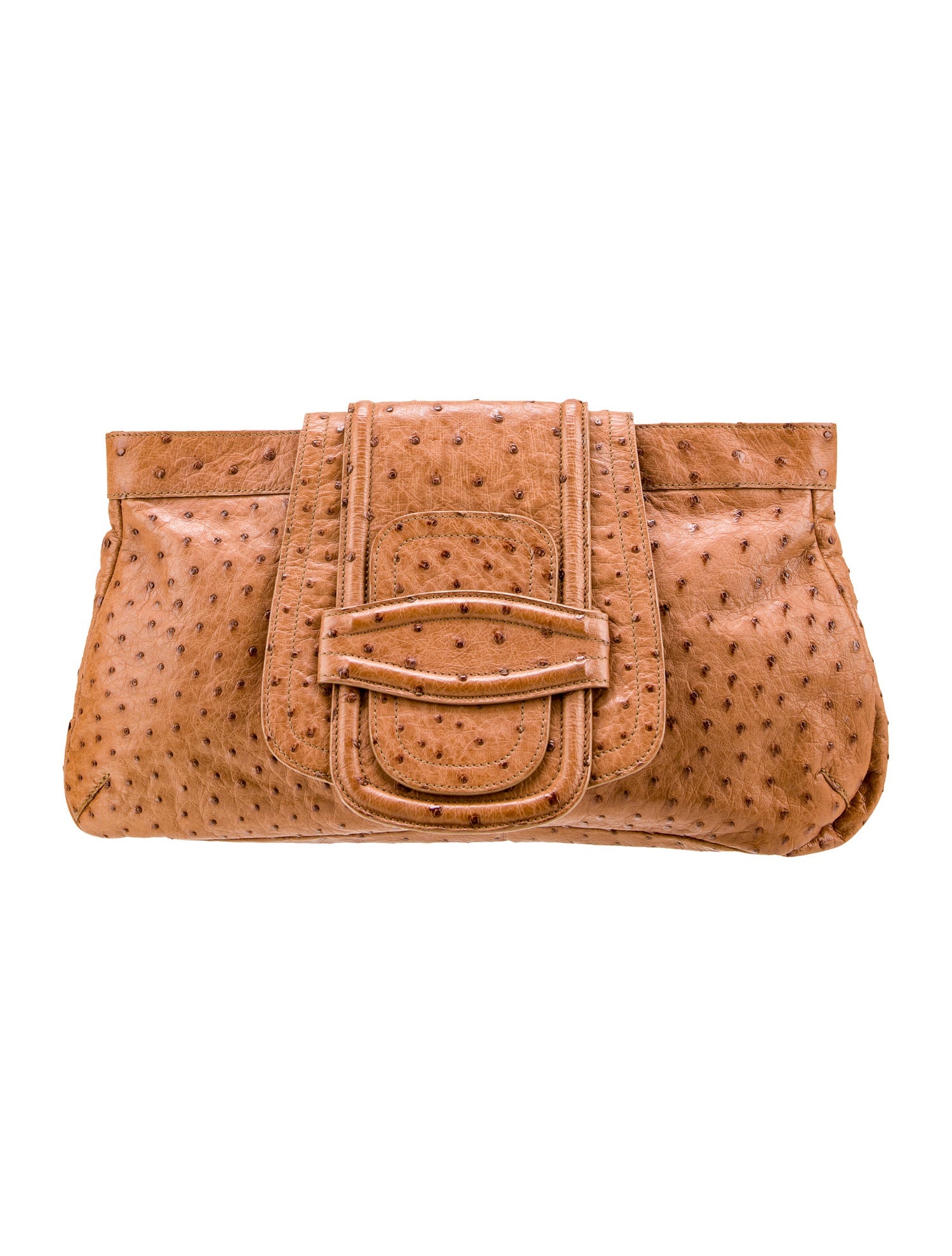 Oscar de la Renta Ostrich Clutch