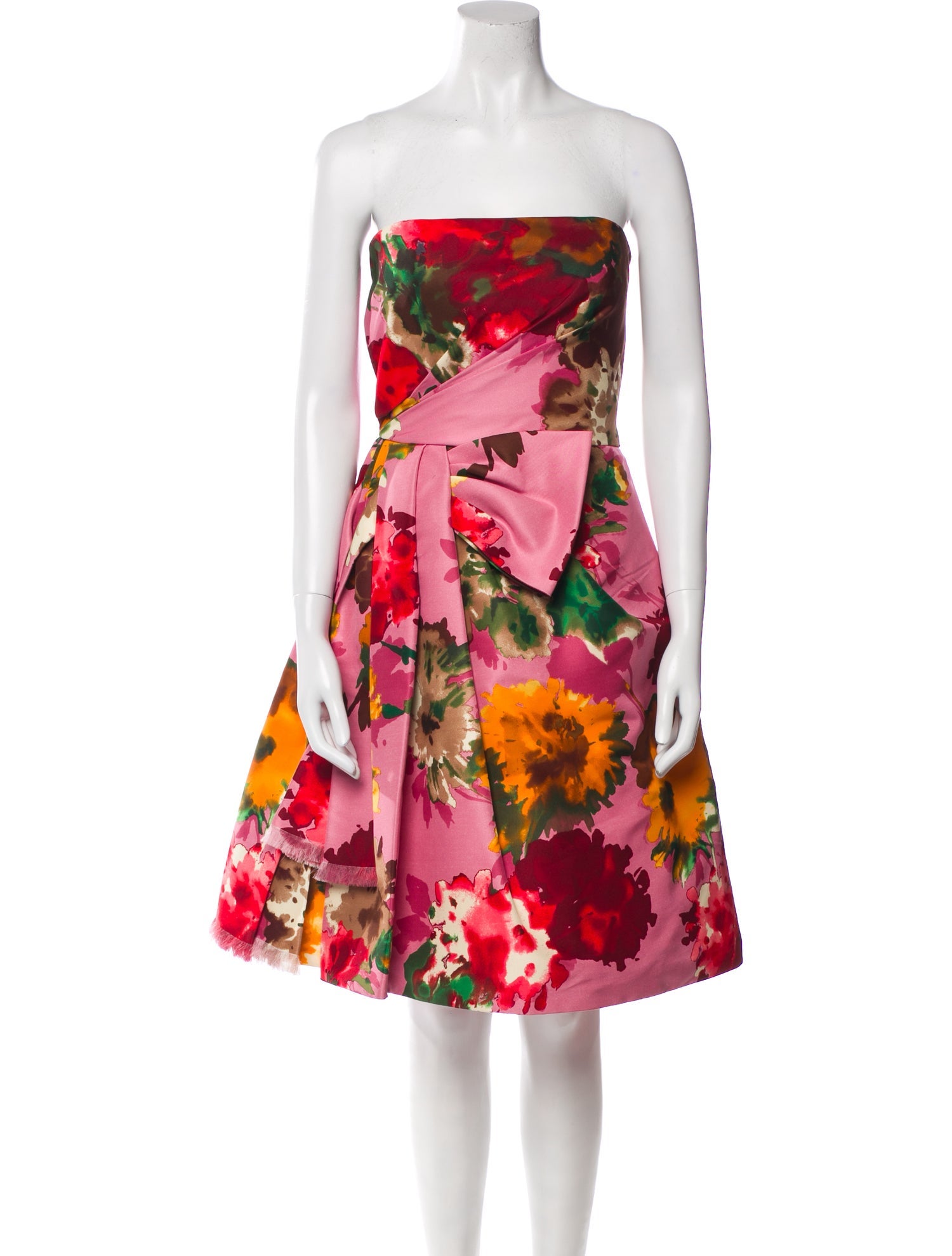 Oscar de la Renta Silk Mini Dress