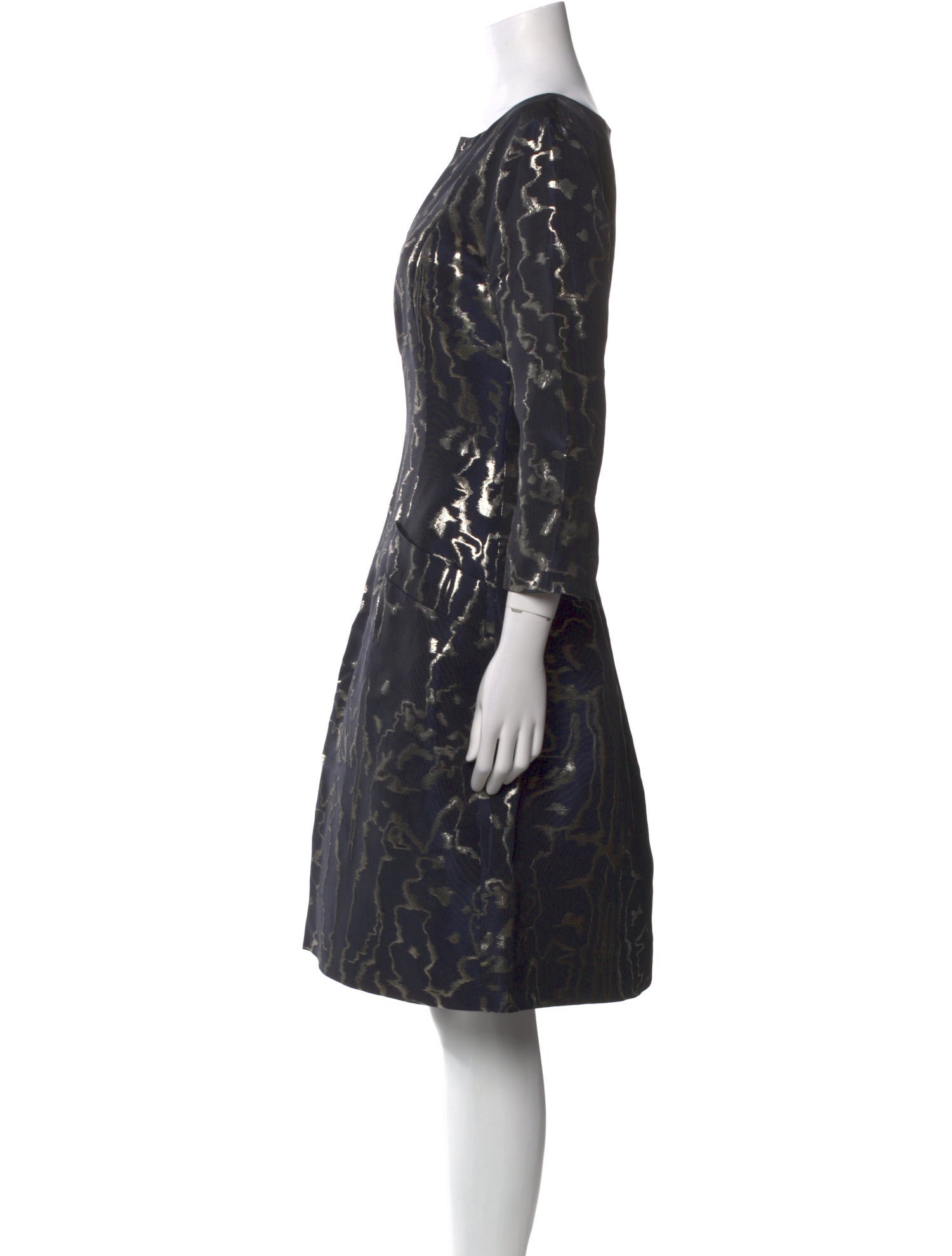 Oscar de la Renta Printed Knee-Length Dress