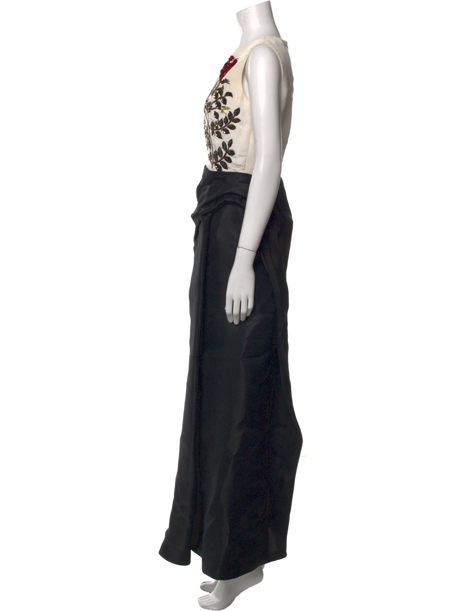 Oscar de la Renta Silk Long Dress