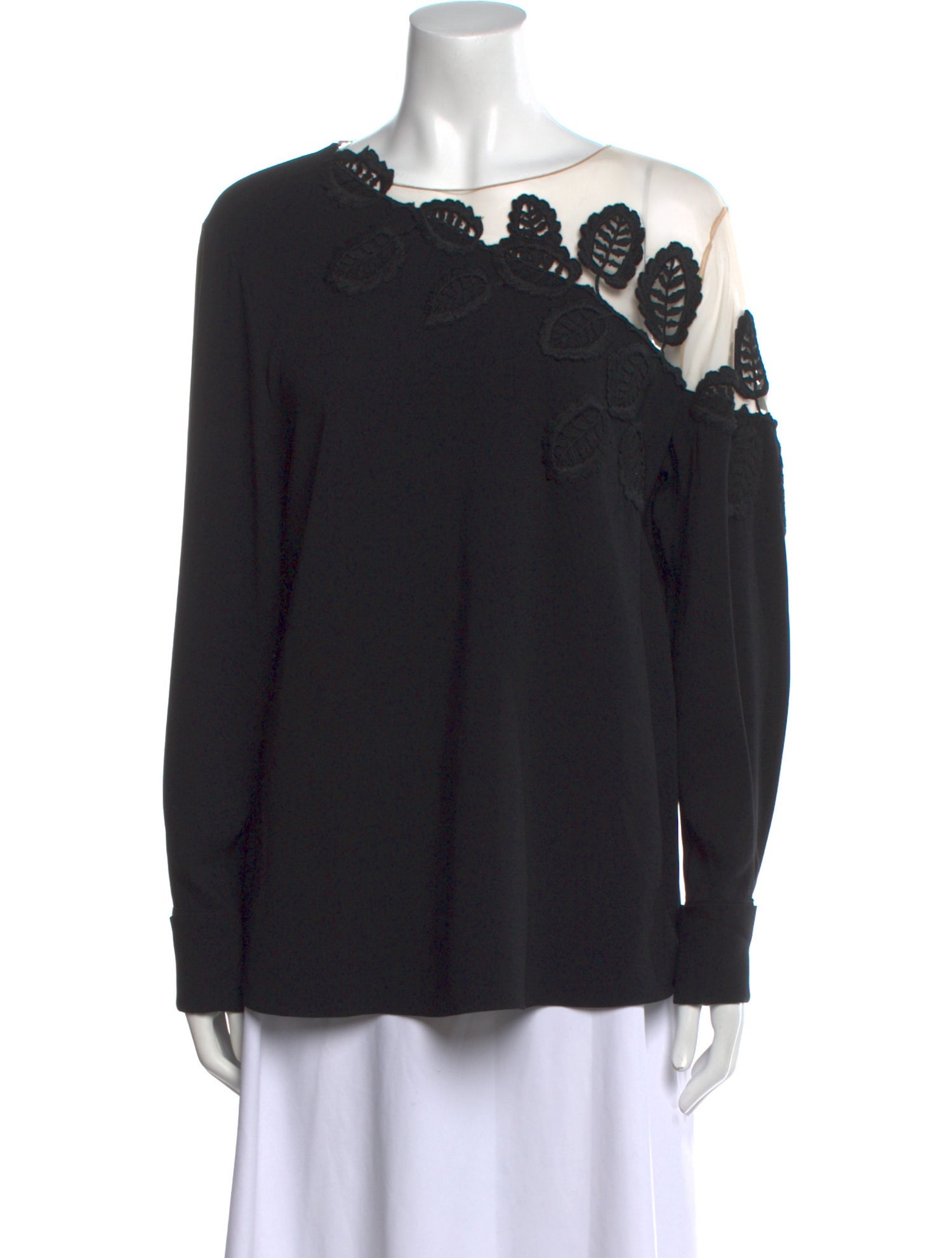 Oscar de la Renta Silk Crew Neck Tunic