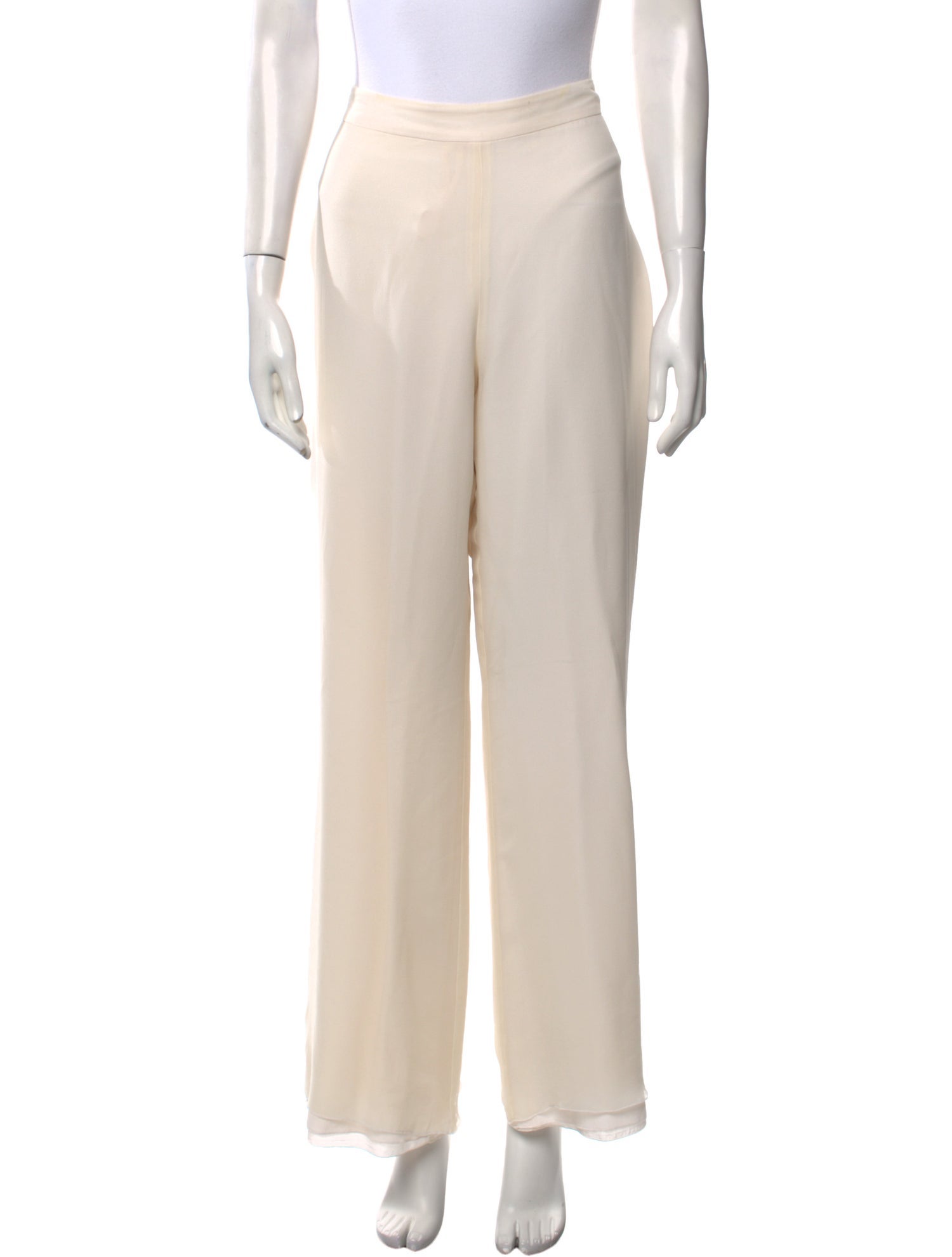 Oscar de la Renta Silk Wide Leg Pants