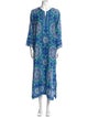 Oscar de la Renta Printed Long Dress