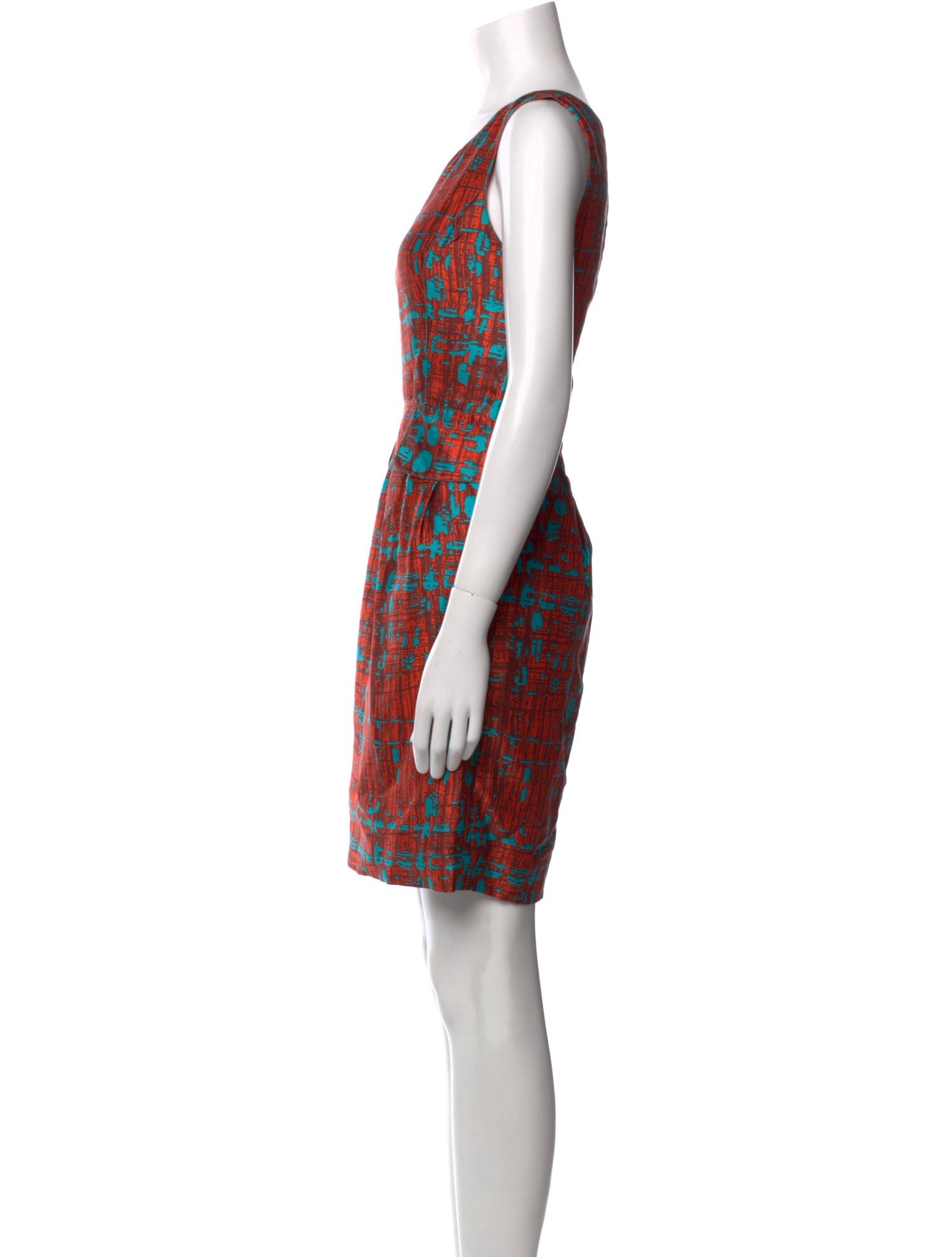 Oscar de la Renta Silk Mini Dress