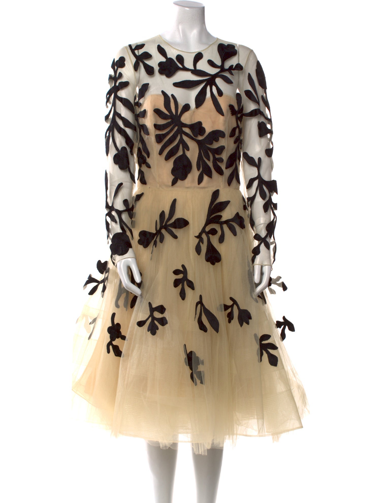 Oscar de la Renta Nylon Knee-Length Dress