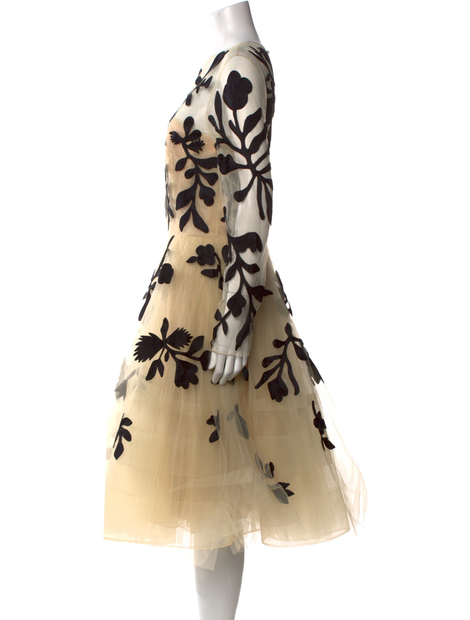 Oscar de la Renta Nylon Knee-Length Dress