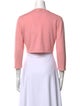 Oscar de la Renta Cashmere Open Front Sweater