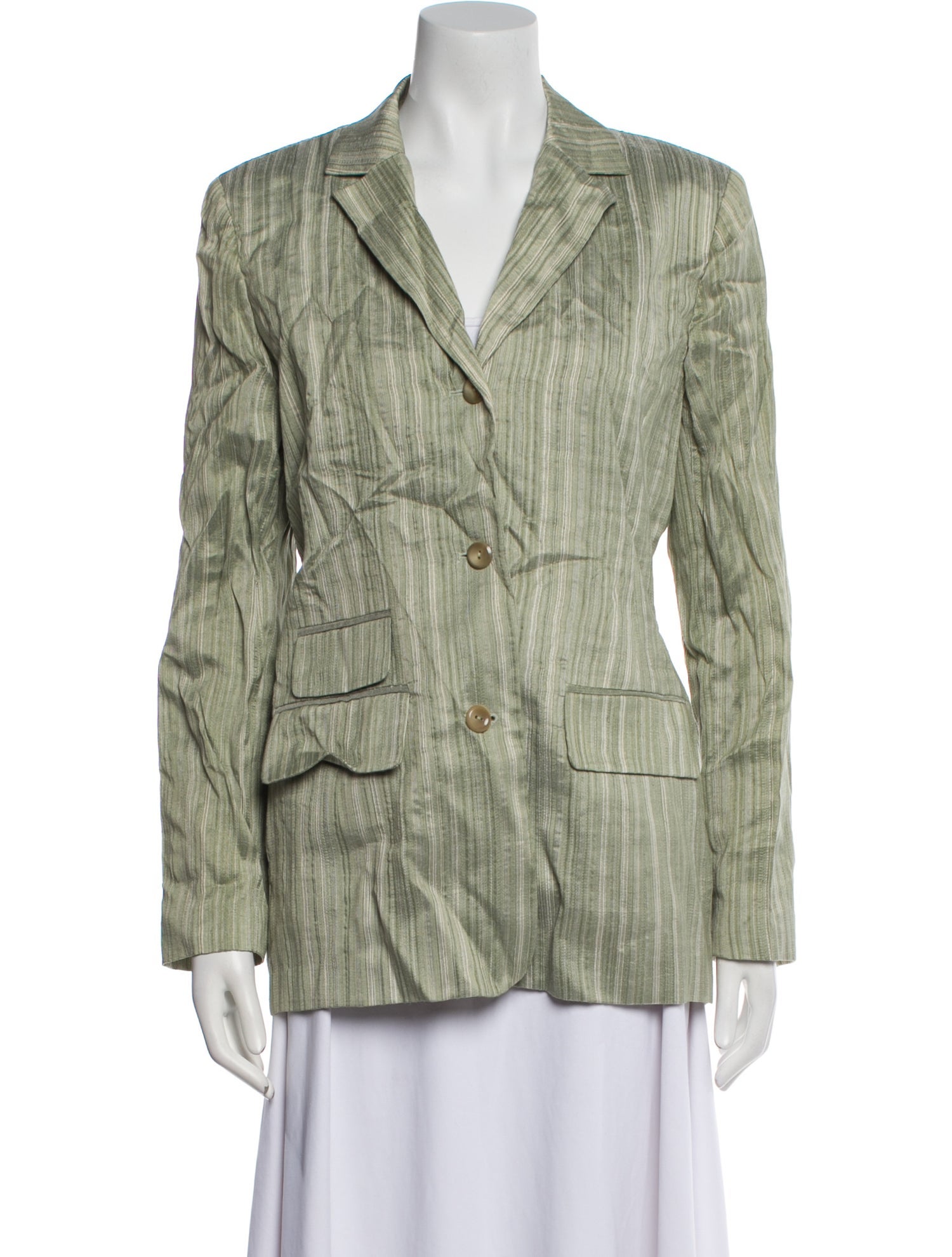 Oscar by Oscar de la Renta Vintage Plaid Print Blazer