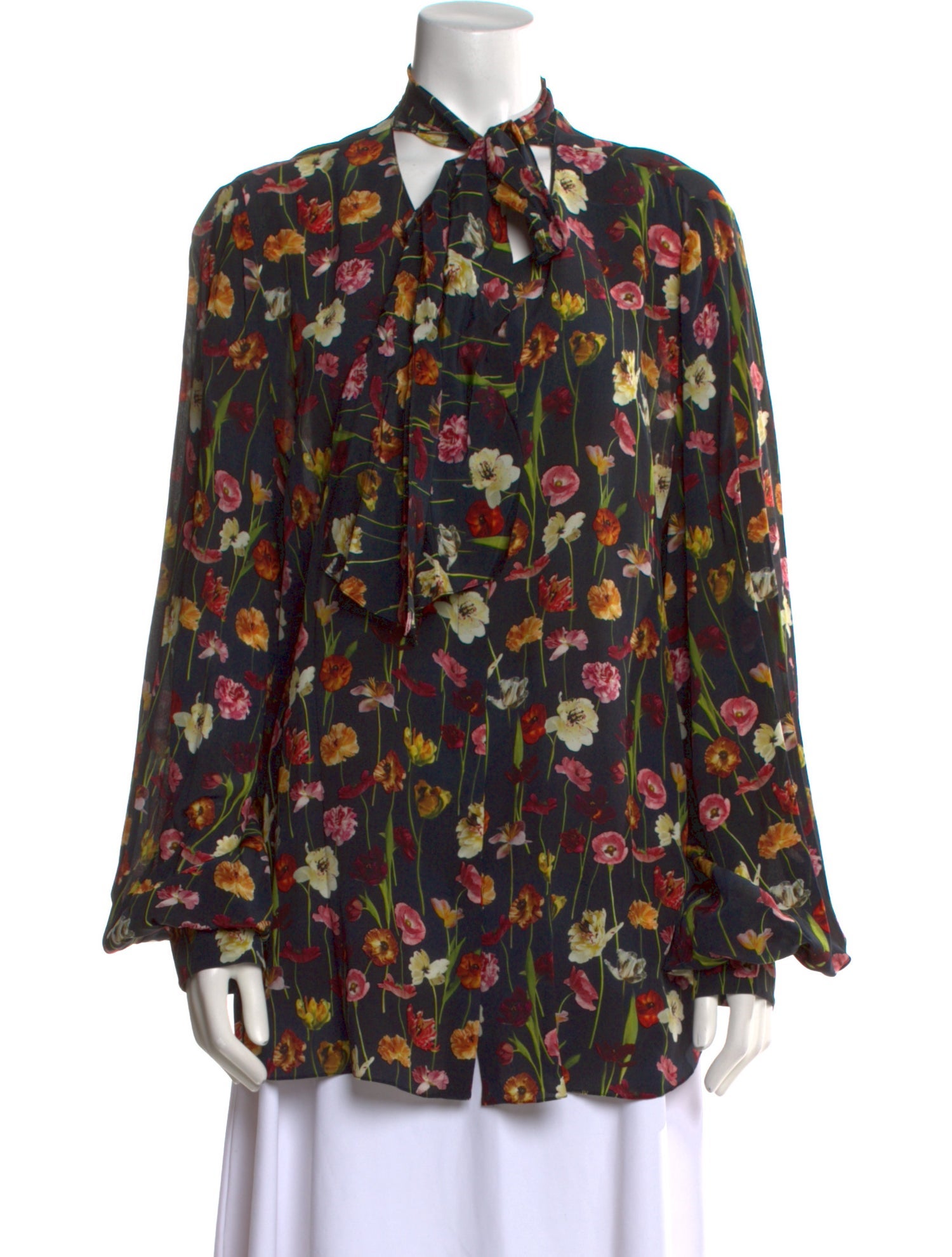 Oscar de la Renta 2022 Silk Blouse