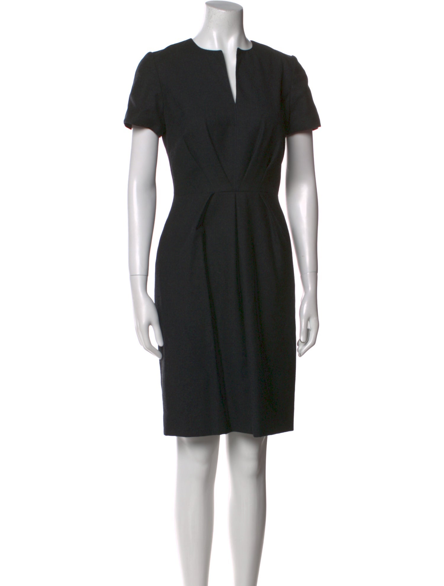 Oscar de la Renta Wool Knee-Length Dress