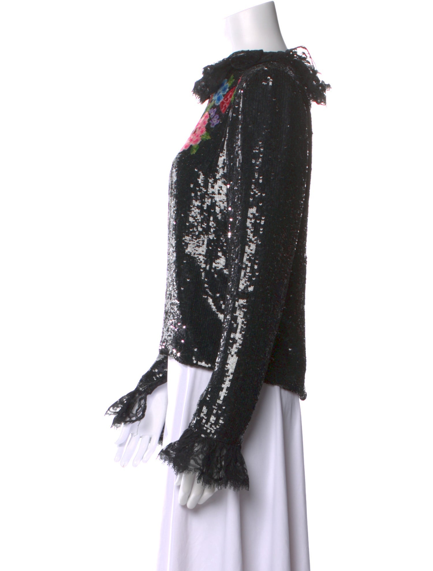 Oscar de la Renta Vintage Bateau Neckline Blouse