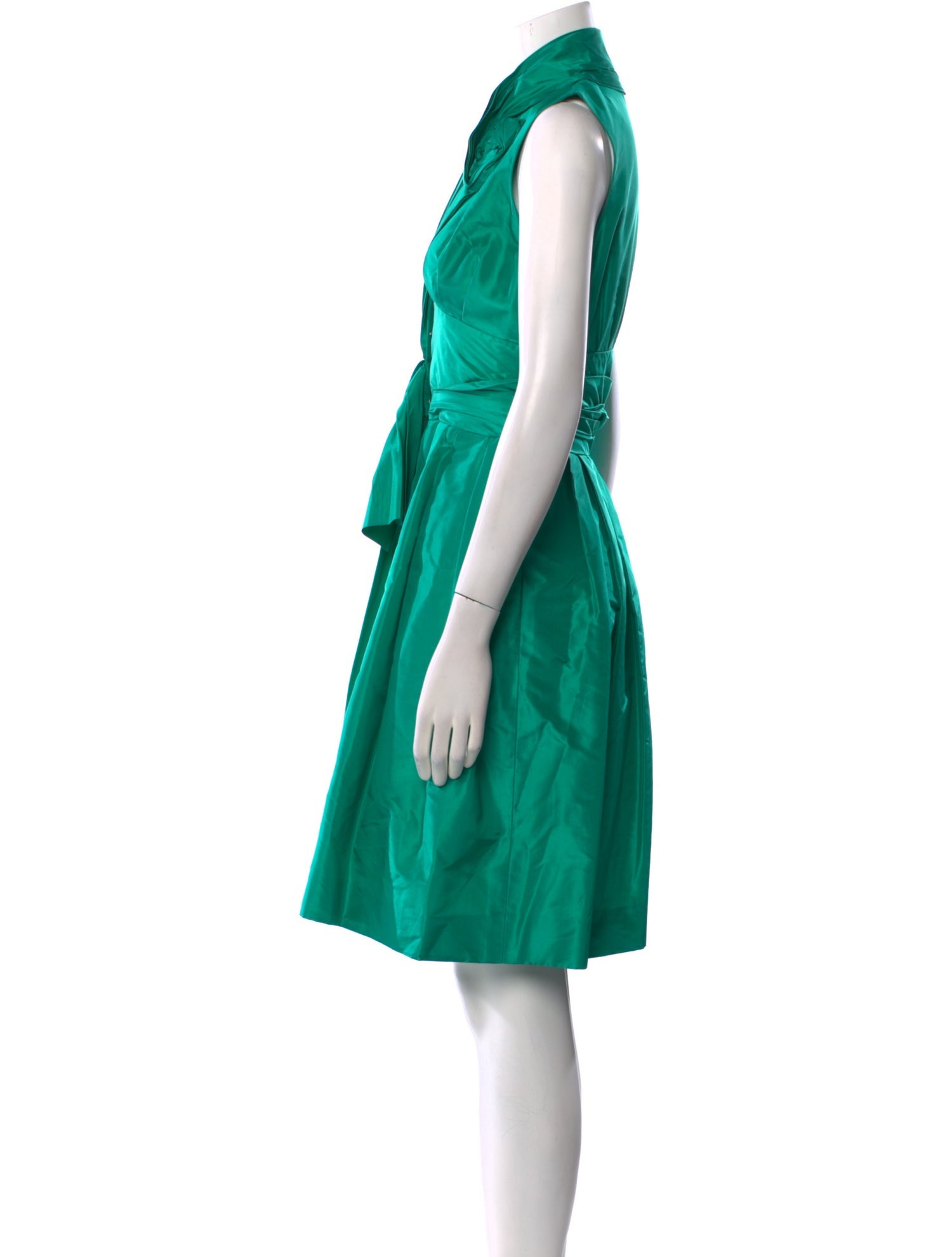 Oscar de la Renta Silk Knee-Length Dress