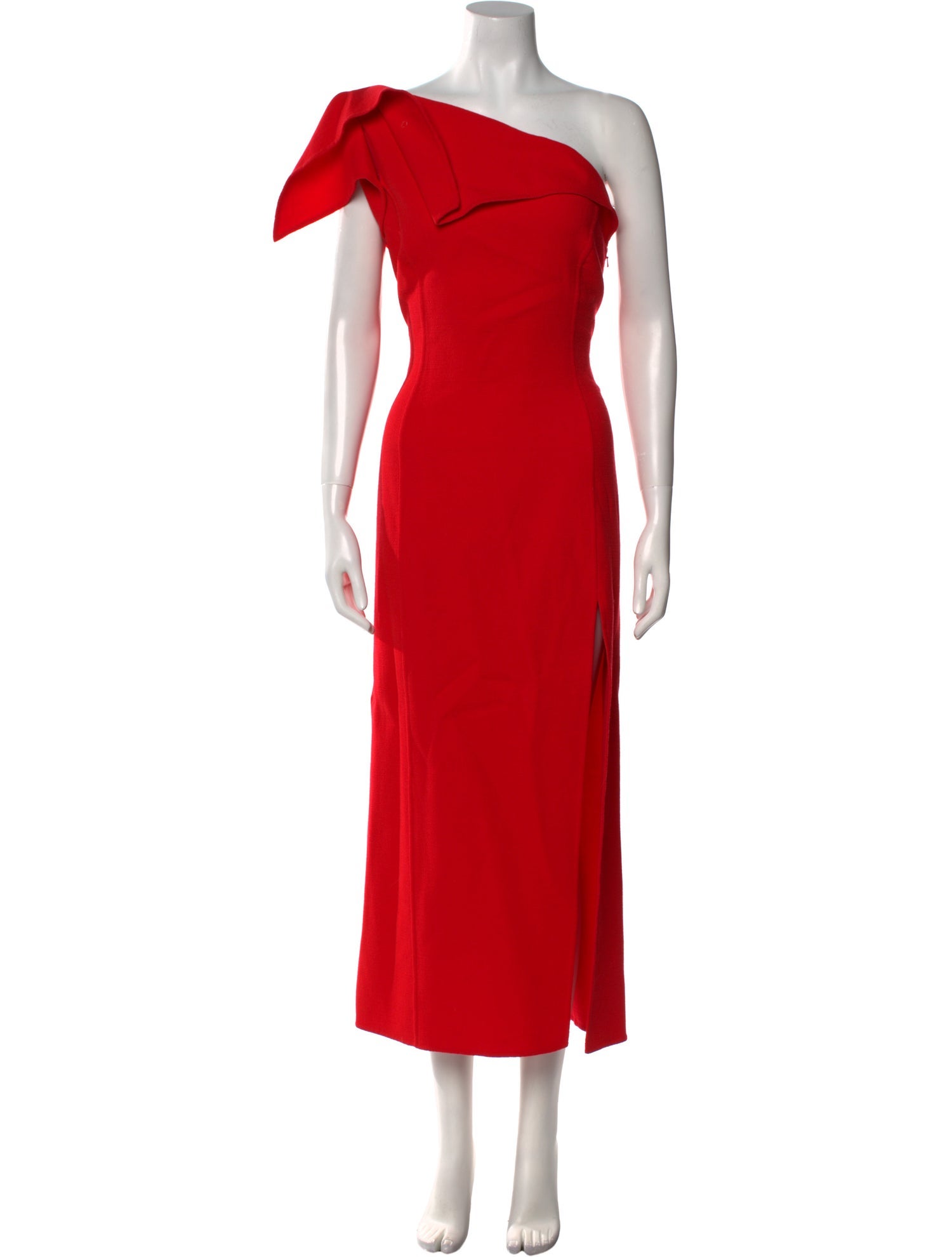 Oscar de la Renta Virgin Wool Long Dress