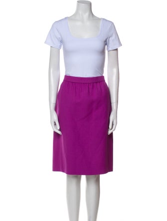 Oscar de la Renta Wool Skirt Set