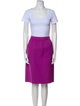 Oscar de la Renta Wool Skirt Set