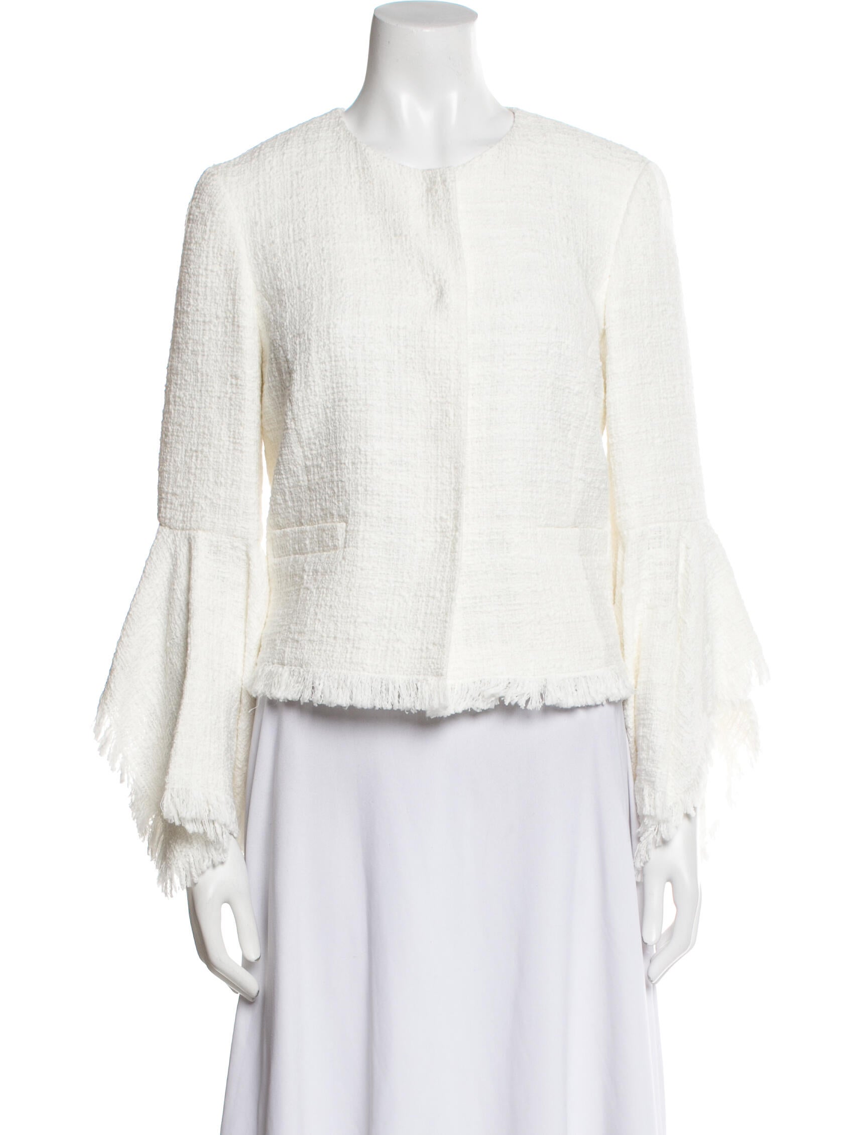 Oscar de la Renta Tweed Pattern Evening Jacket