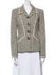 Oscar de la Renta 2008 Houndstooth Print Blazer