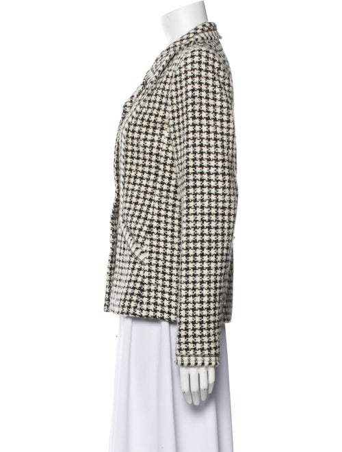 Oscar de la Renta 2008 Houndstooth Print Blazer