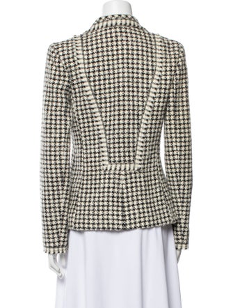 Oscar de la Renta 2008 Houndstooth Print Blazer