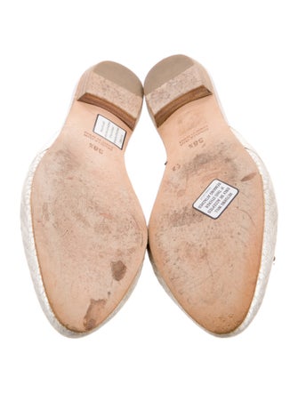 Oscar de la Renta Crystal Embellishments Mules