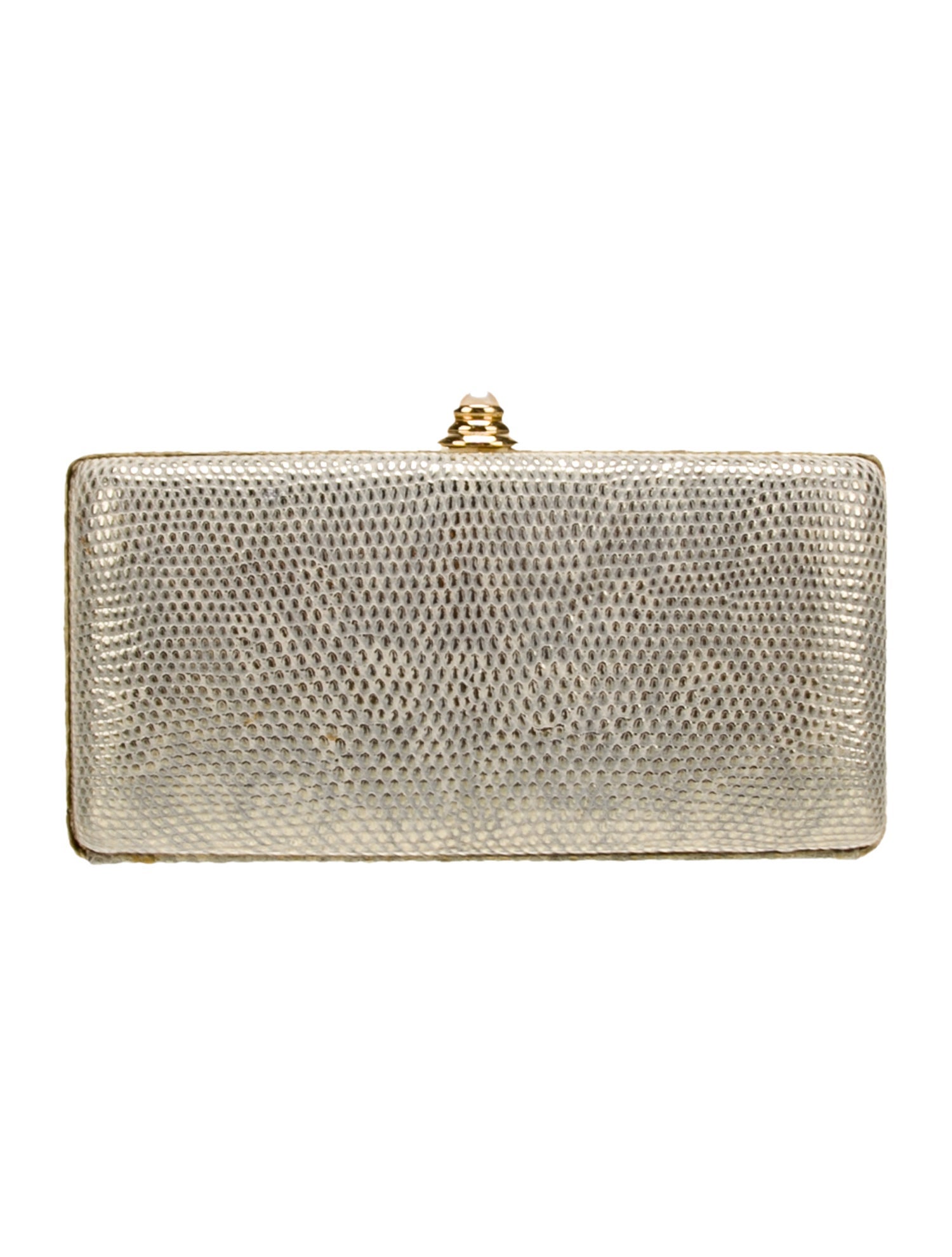Oscar de la Renta Leather Minaudière