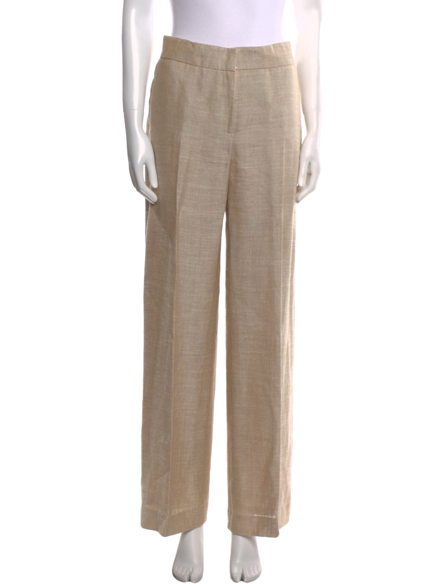 Oscar de la Renta Linen Wide Leg Pants