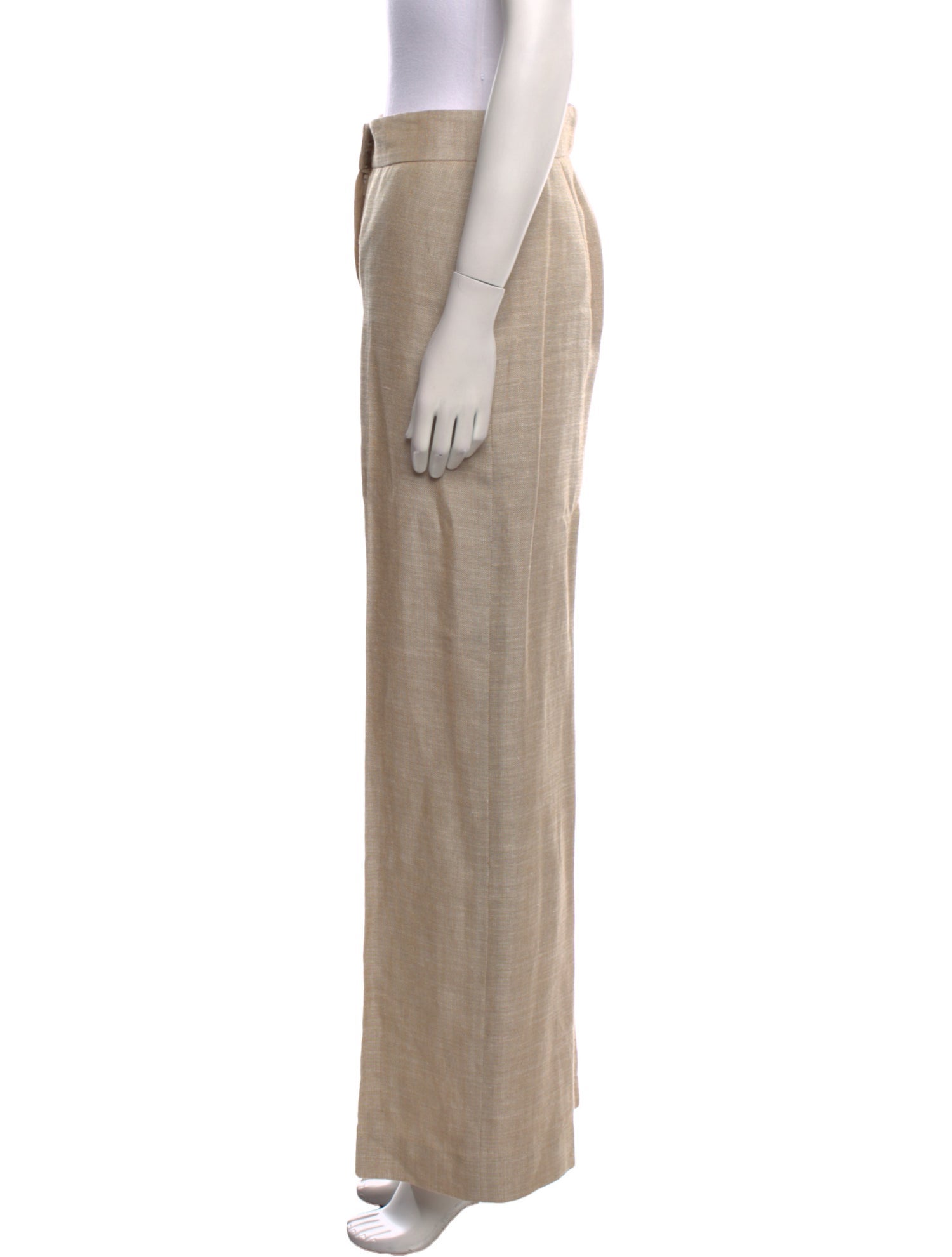 Oscar de la Renta Linen Wide Leg Pants