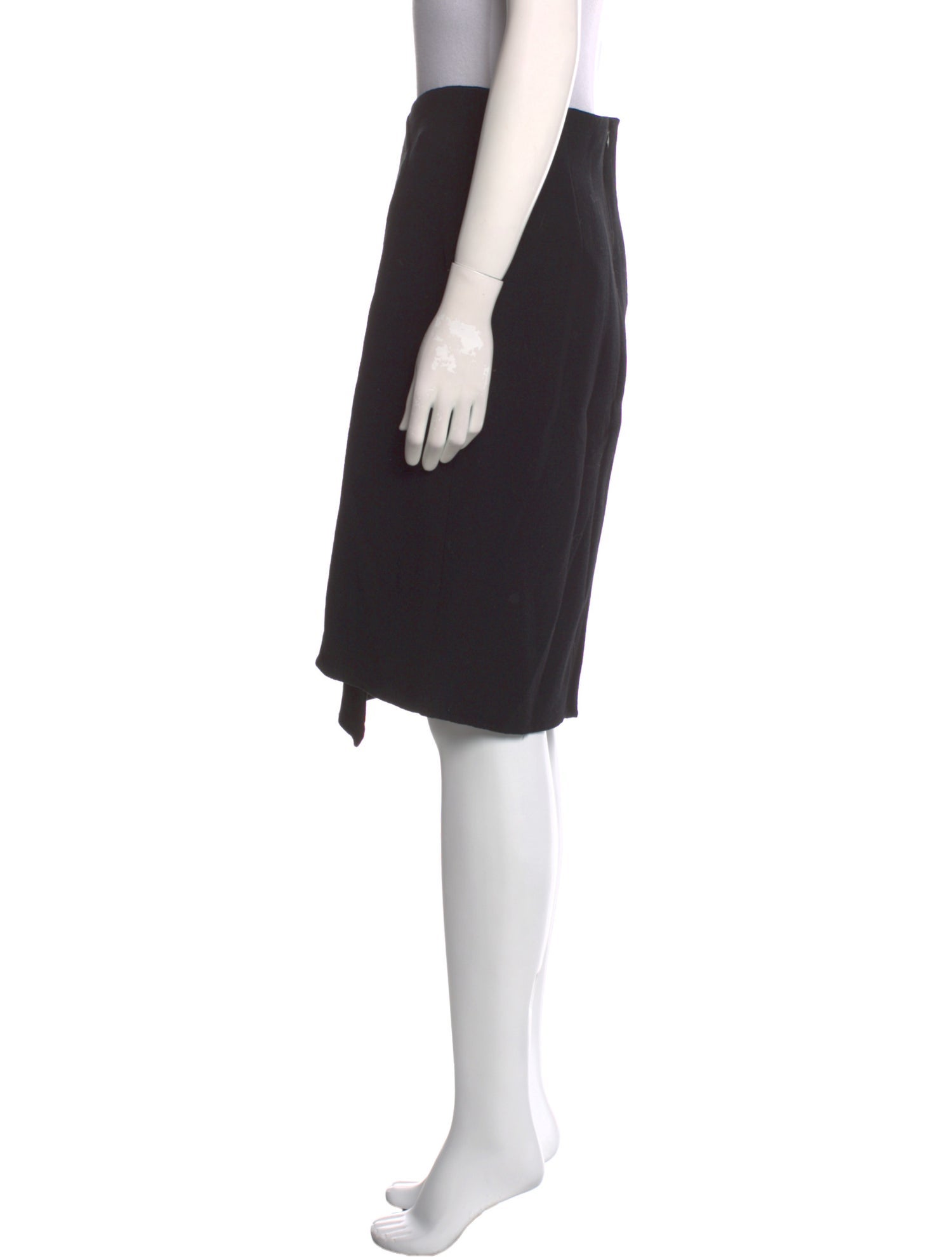 Oscar de la Renta Virgin Wool Knee-Length Skirt