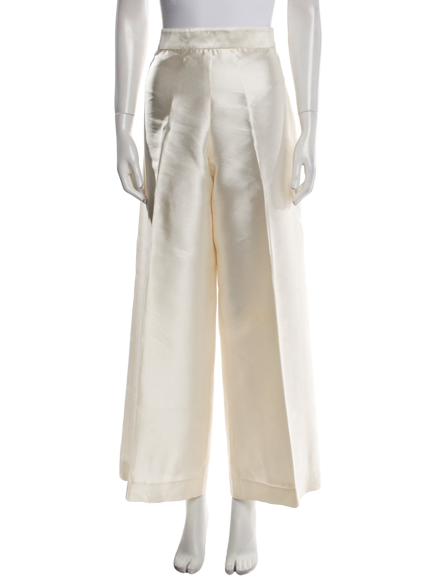 Oscar de la Renta Silk Wide Leg Pants