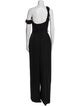 Oscar de la Renta Silk Asymmetrical Jumpsuit