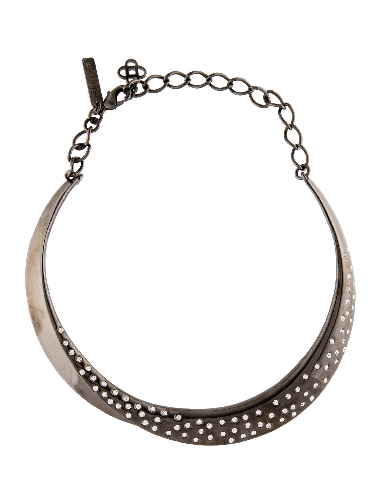 Oscar de la Renta Crystal Collar Choker Necklace